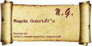 Magda Gusztáv névjegykártya